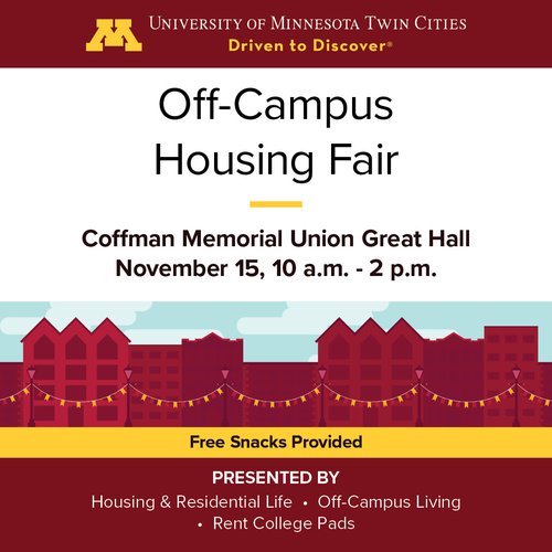 Off-Campus Housing Fair Fall 2022
