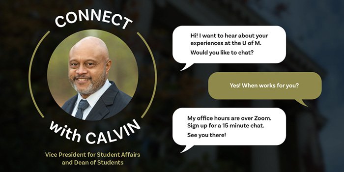 Connect with Calvin - Vice President for Student Affairs and Dean of Students